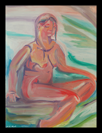 peace maine nude figurative portrait by d loren champlin
